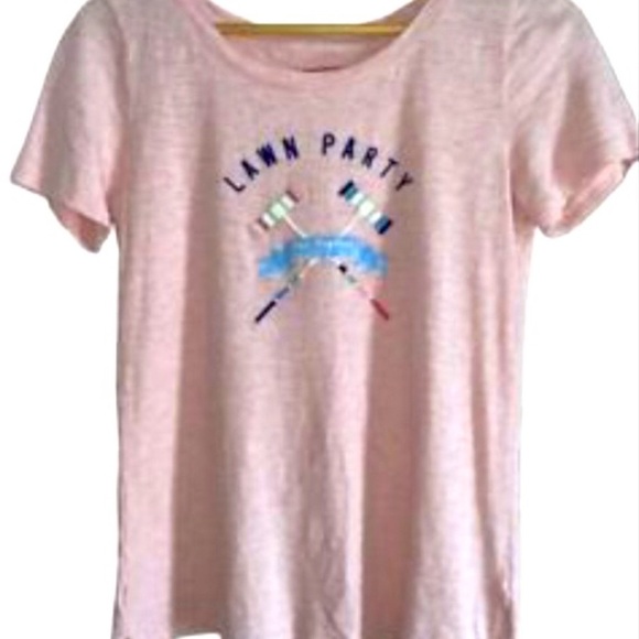 Talbots cotton TEE Size L  soft pink colour - Picture 2 of 3
